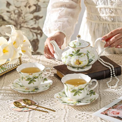 Country Roses Porcelain Tea Set