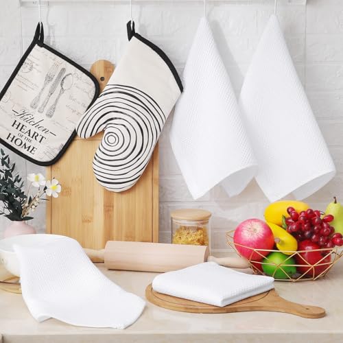100% Cotton Waffle Weave Kitchen Dish Cloths 24 (24 Count)