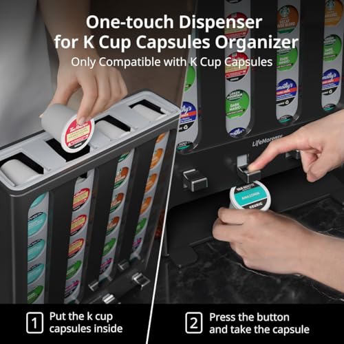 K Cup Holder Creative Coffee Pods Storage Stand Vending