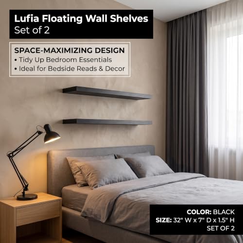 Floating Wall Shelves (2 Count)