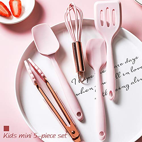 Rose Gold And Pink Kitchen Utensil Small Five (5 Count)