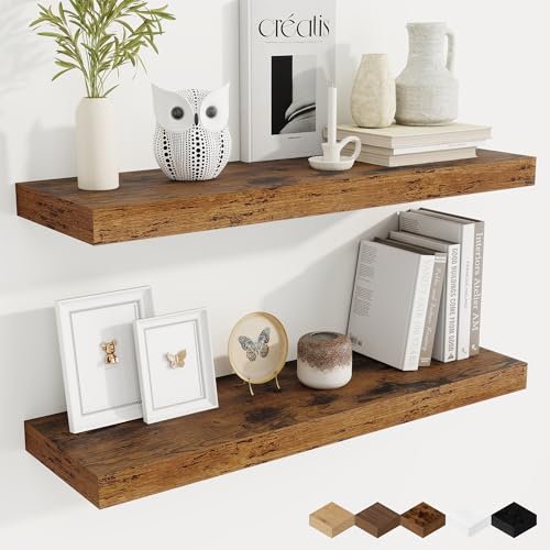 9.3Inch Deep Floating Shelves for Wall (2 Count)
