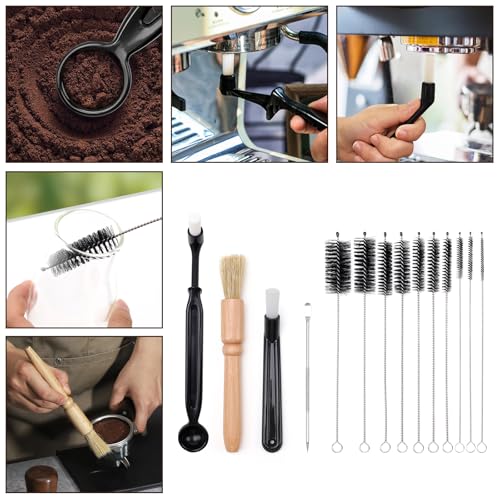 14Pcs Coffee Machine Cleaning Brush Set (14 Count)