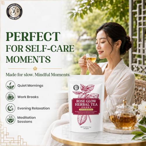 Beauty Glow Stress Relief & Relaxation Traditional Chinese Herbal Tea for Modern Wellness