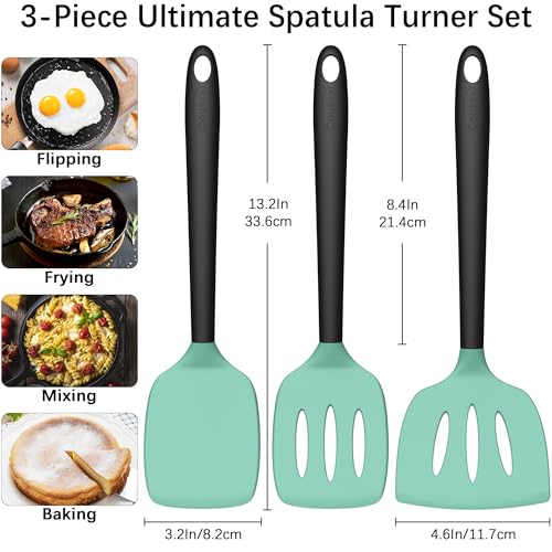 3 Pack Silicone Spatula Set (3 Count)