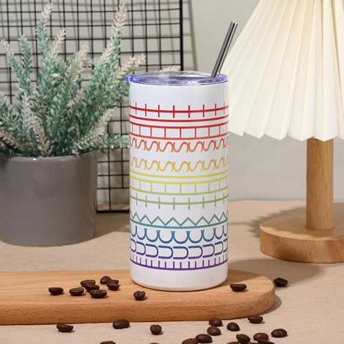 16 oz Hidden Message Tumbler Insulated with Lid Straw