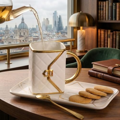 Handbag Coffee Mug and Saucer & Spoon