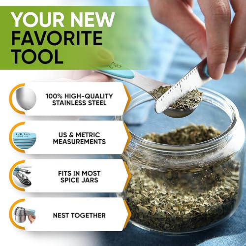 15 Magnetic Measuring Cups & Spoons Set w