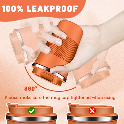 Insulated Coffee Tumblers with Flip Lid 12oz