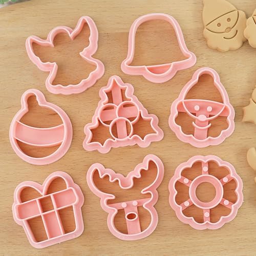8Pcs Christmas Cookie Cutters (8 Count)