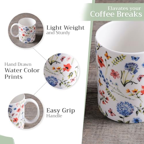 Coffee Mug with Handles Tea Cups (2 Count)