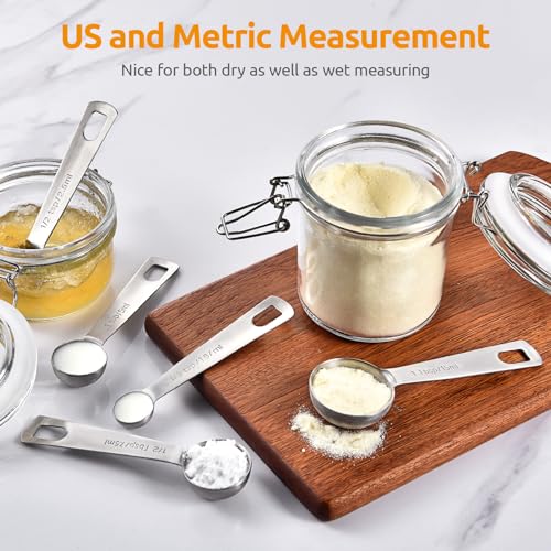 18 8 Stainless Steel Measuring Spoons Set of 5 (5 Count)