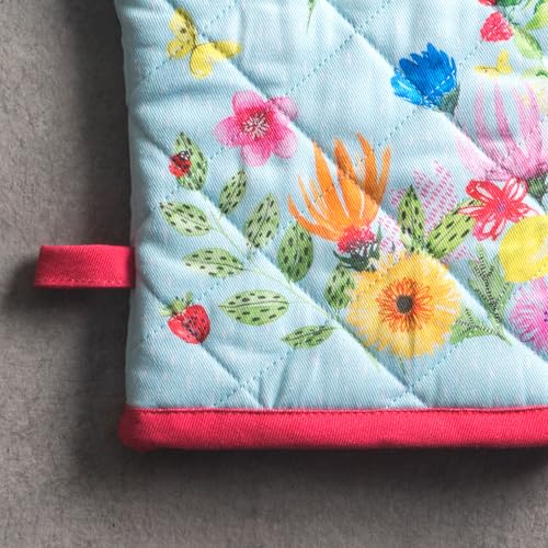 100% Cotton Oven Mitt & Pot Holder Set