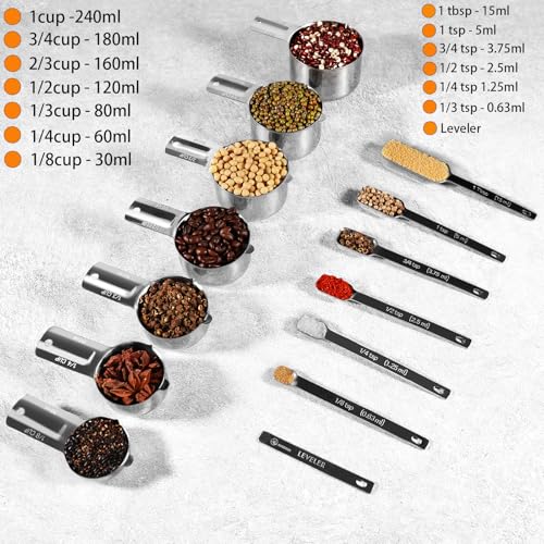 20 PCS Measuring Cups & Spoons Set (20 Count)