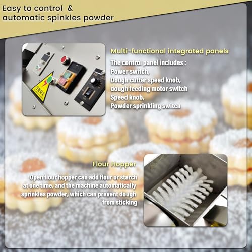 Commercial Dough Divider Multifunction Electric Dough Cutting Machine Can be Used to Process Dough 2.47oz