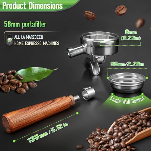 58mm Portafilter for all La Marzocco Home Espresso Machines
