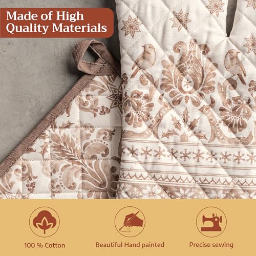 100% Cotton Oven Mitt & Pot Holder Set (2 Count)