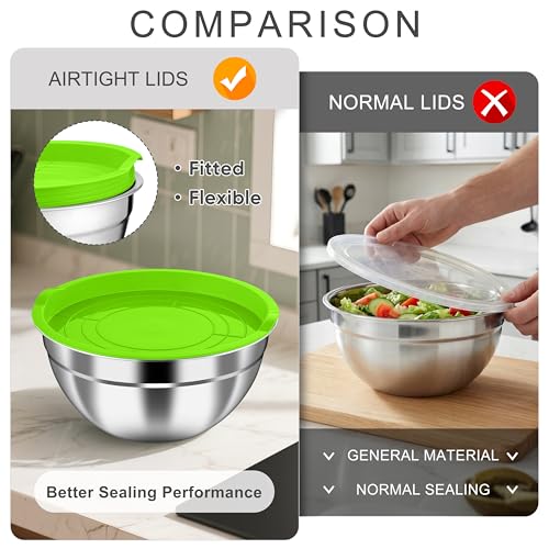 Mixing Bowls with Airtight Lids (6 Count)