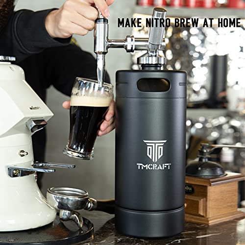 128oz Nitro Cold Brew Coffee Maker with Stout Creamer Faucet