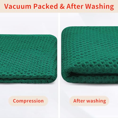 100% Cotton Waffle Weave Kitchen Dish Towels 4 (4 Count)