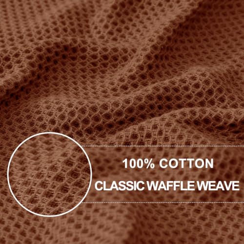 100% Cotton Waffle Weave Kitchen Dish Towels 4 (4 Count)