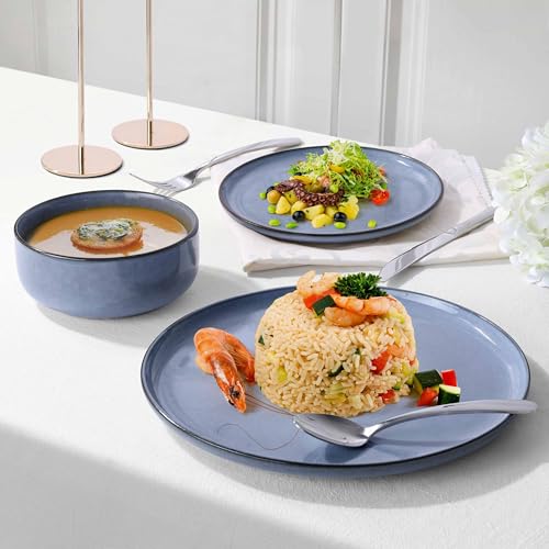 4 Piece Stoneware Dinner Plates Set