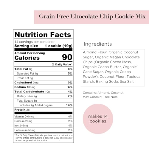 Grain Free Chocolate Chip Cookie Mix (9.4 Ounce)