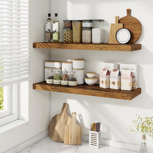 9.3Inch Deep Floating Shelves for Wall (2 Count)