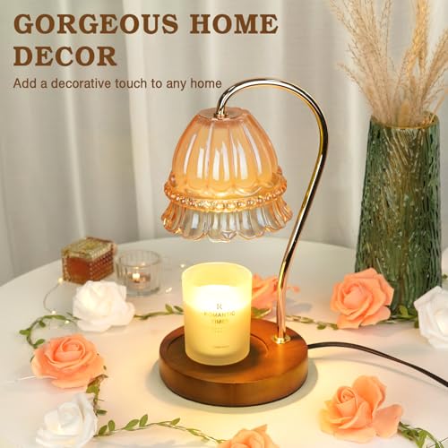 Flower Candle Warmer Lamp with Timer