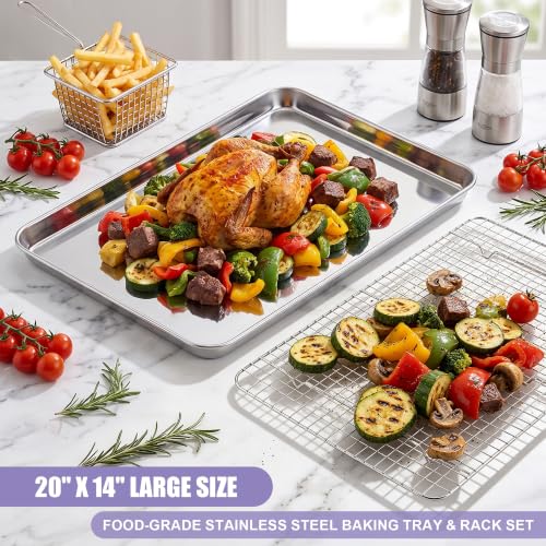 Large Baking Sheet with Wire Rack (2 Count)