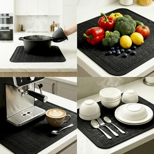 Silicone Dish Drying Mat for Multiple Usage