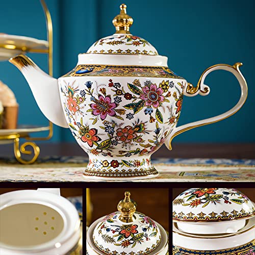 Fine Bone China Tea Set (13 Count)