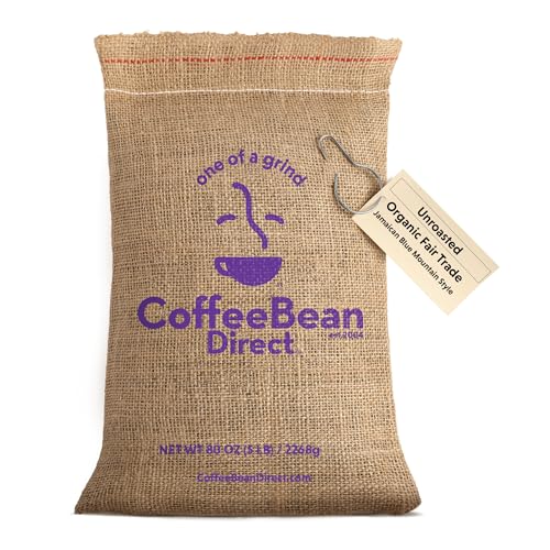 Unroasted Organic Fair Trade Jamaican Blue Mountain Style (80 Ounce)