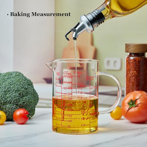 Ackers Mirror Scale Glass Measuring Cup