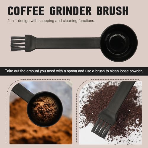 Coffee Spoon With Espresso Grinder Brush 2 in 1 Brush for Cuisinart DBM