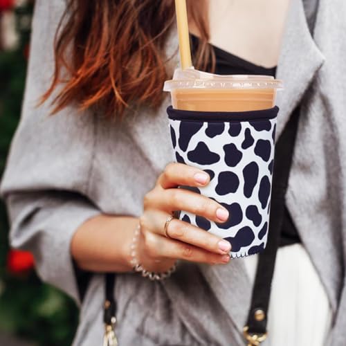 Reusable Insulated Neoprene Iced Coffee Cup Sleeve (3 Count)