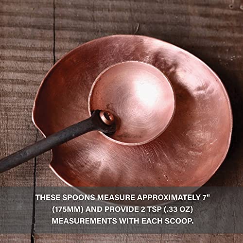 Copper and Steel Coffee Scoop