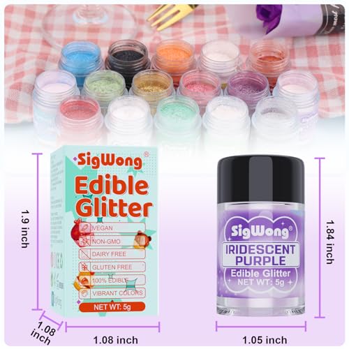 Iridescent Purple Edible Glitter