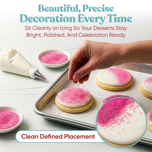 Pink Sanding Sugar for Baking & Cookie Decorating (5 Ounce)