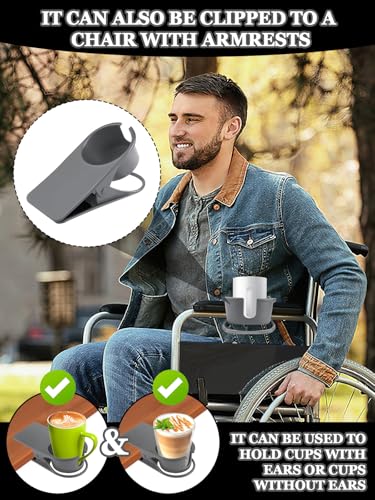 2PCS Clip on Drink Holder for Beach Chair (2 Count)