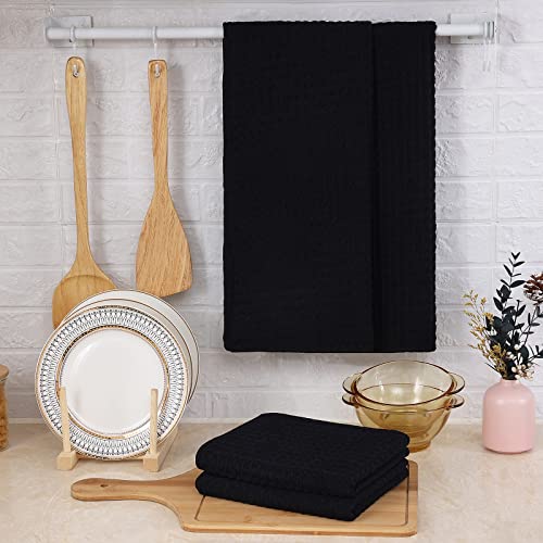 Microfiber Waffle Weave Kitchen Towels (4 Count)