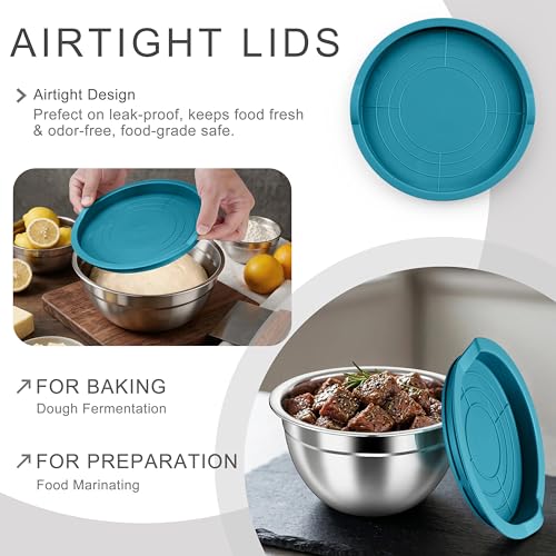 Mixing Bowls with Airtight Lids (6 Count)