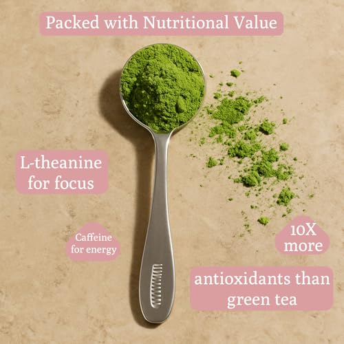 Strawberry Matcha Powder 3.5 oz Japanese Green Tea Blend with Real Freeze (3.5 Ounce)