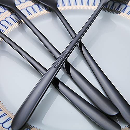 Black Long Handle Spoon (6 Count)