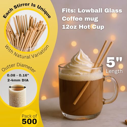 HAY! Stir Natural coffee stir sticks (500 Count)