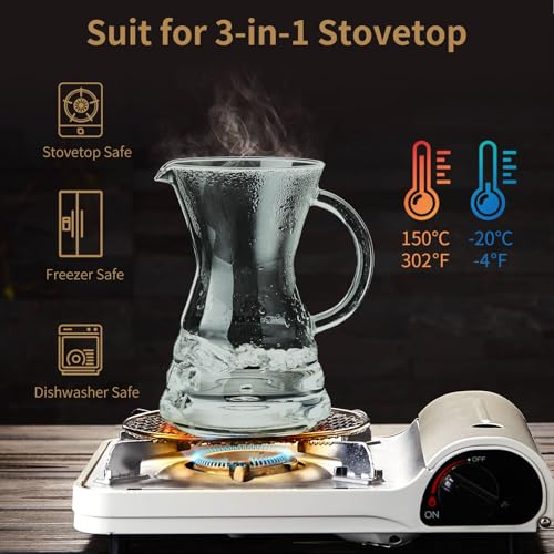 Pour Over Coffee Maker with Permanent Stainless Filter 27 fl oz (27 Fl Oz)