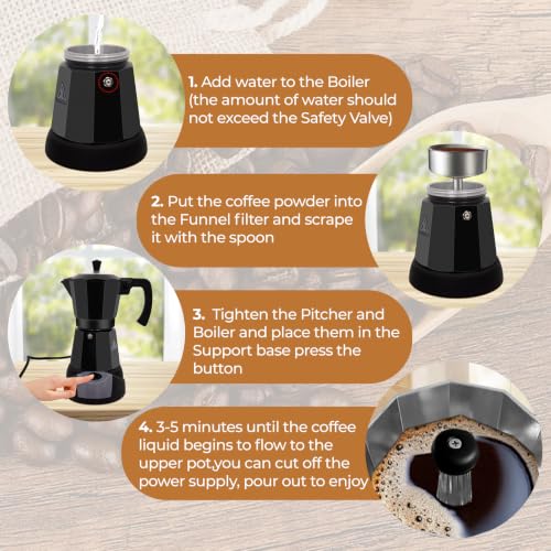 Electric Aluminum Moka Pot 3