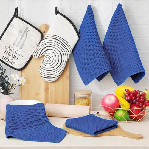 100% Cotton Waffle Weave Kitchen Dish Cloths 24 (24 Count)