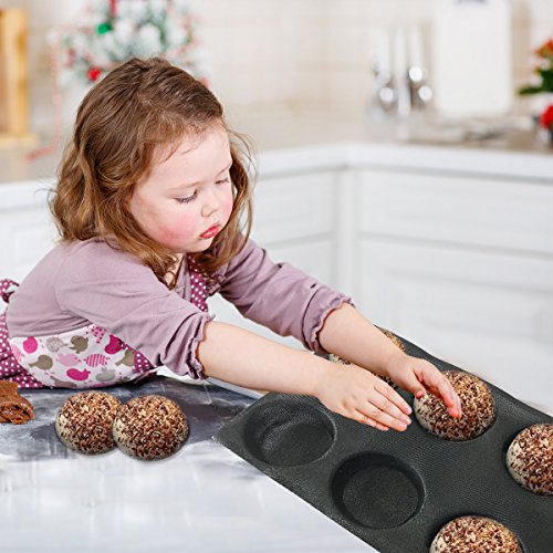 Silicone Bun Bread Form Round Shape Bread Tray Perforated Bakery Molds