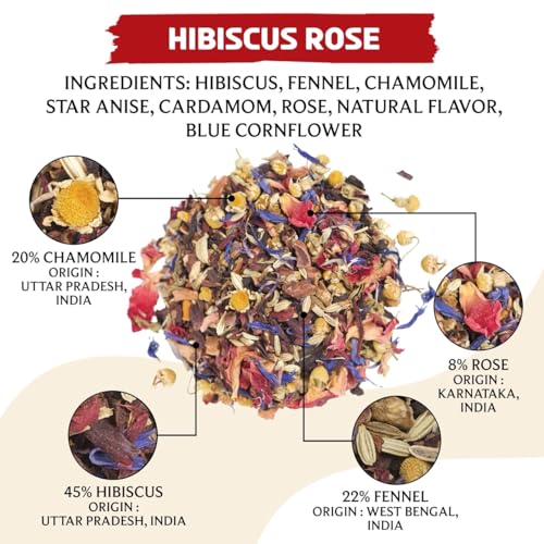 Hibiscus Rose Herbal Loose Tea (3.53 Ounce)